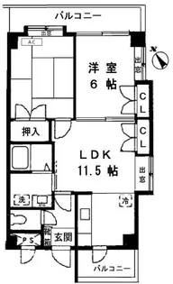 ロアジス久が原【3階】の間取り