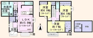 東京都渋谷区初台2【一戸建】の間取り