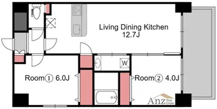 リンデンプラザ心斎橋【8階】の間取り