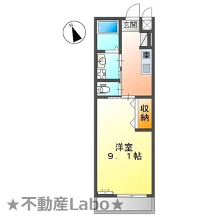 徳島県徳島市東吉野町2【アパート】の間取り