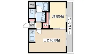 ISハイツ新大阪【2階】の間取り