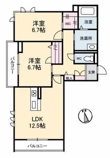 プリムローズ【3階】の間取り
