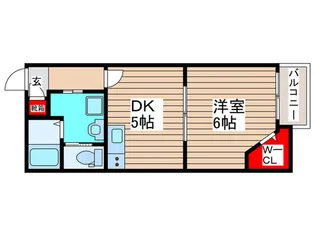 アーク天台【2階】の間取り