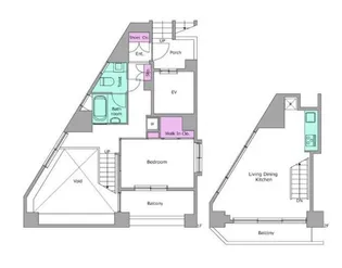 レジディア恵比寿III【9階】の間取り