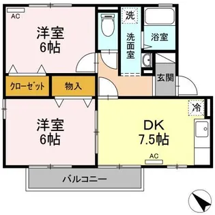 プリシェール C棟【2階】の間取り