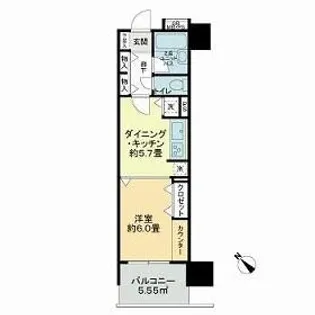 ライオンズステーションプラザ相模大野【4階】の間取り