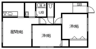 アルファガーデンコート【2階】の間取り