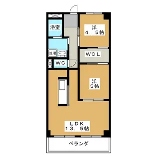 メゾンドアール【2階】の間取り