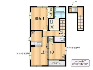 サンローズ B【2階】の間取り