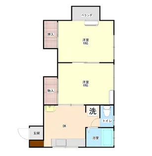 オークハウス【1階】の間取り