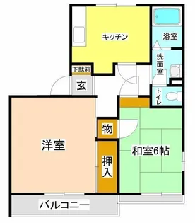 ジュネスピアA【2階】の間取り