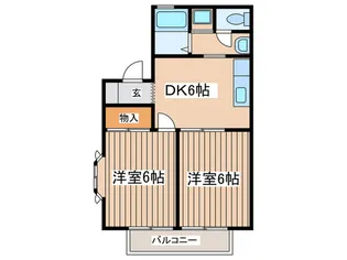 サンパレス網久保II【2階】の間取り