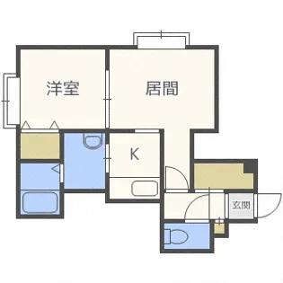 アドバンス北19条【3階】の間取り