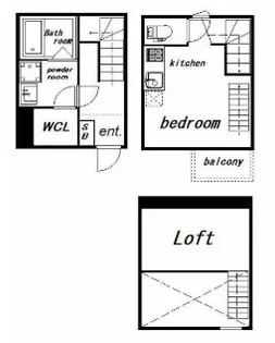 ラ・ネージュ河原町【1階】の間取り