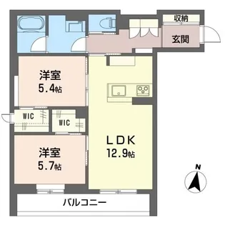 フェーデ ディモーラ【3階】の間取り