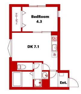フェリーチェ二俣川【1階】の間取り