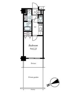 プレール中延【1階】の間取り