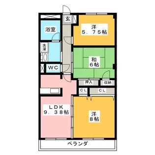 サイアムマンション【1階】の間取り