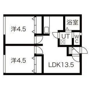 ジェラン小樽2ND【1階】の間取り