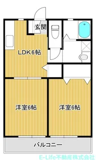 大桂フォレストC【2階】の間取り