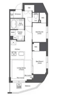 コンフォリア新御徒町【2階】の間取り