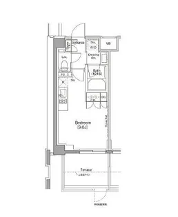 ザ・パークハビオ三軒茶屋テラス【1階】の間取り