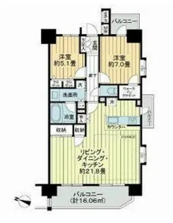 サニーコート大宮盆栽町第2【8階】の間取り