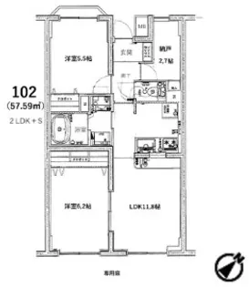 エクセルコート千駄木【1階】の間取り