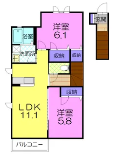 forest court 3【2階】の間取り