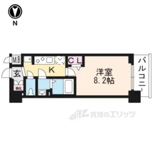 プレサンスTHEKYOTO東福寺WEST【5階】の間取り