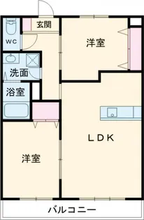 スリーゼ高松東【1階】の間取り