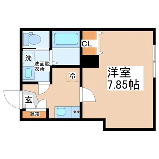 メゾン・ド・アミティ【1階】の間取り