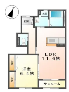 プリマヴェーラ【1階】の間取り