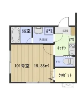 コーラルコート秋津 壱番館【1階】の間取り