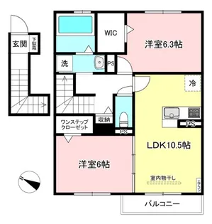 サンストラール【2階】の間取り