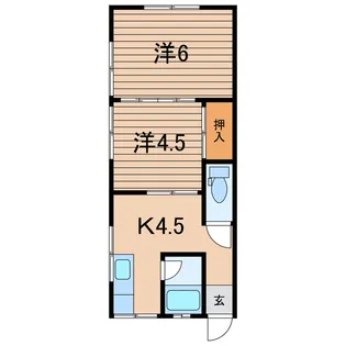 裕ハイツ【1階】の間取り