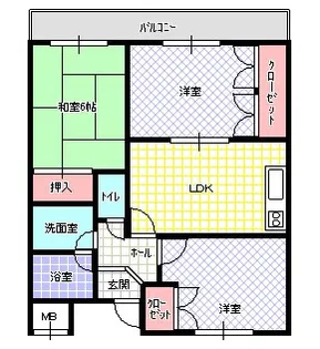 INIゴールド&アベニュー【1階】の間取り