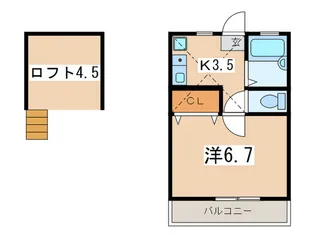 シャローム湘南【2階】の間取り