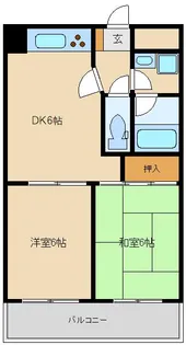 ベルフルール宮前平【2階】の間取り