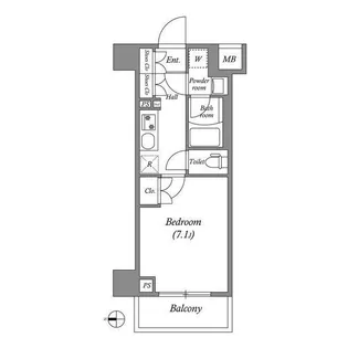 GENOVIA本所吾妻橋skygarden【6階】の間取り