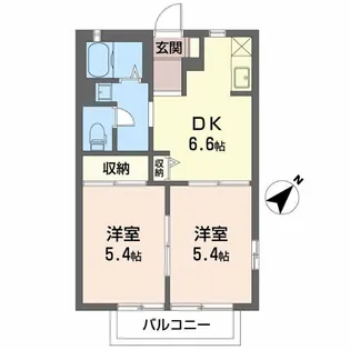 サンリーフ【2階】の間取り