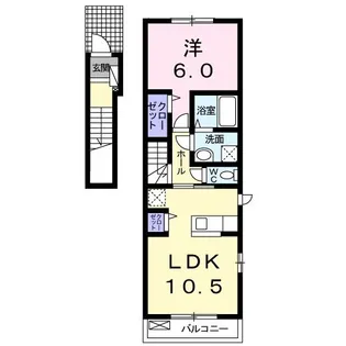 カーサ オウル【2階】の間取り