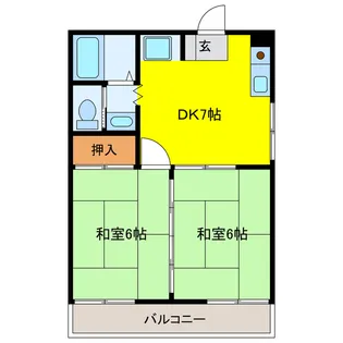 コーポ向日葵I【1階】の間取り