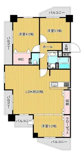 サーパスシティ新屋敷一番館【12階】の間取り