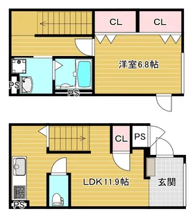 Calm seis【1階】の間取り