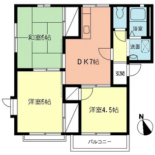 メゾン中村B【2階】の間取り