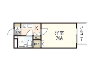 アストロ庚午【4階】の間取り