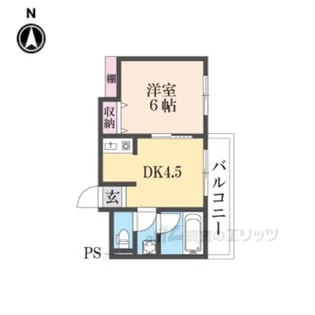 パストラル生駒【2階】の間取り