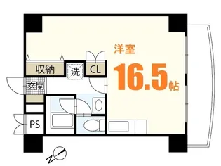 アストラムシンカワ【6階】の間取り