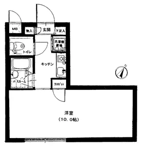 エクセシオーネ赤塚【1階】の間取り